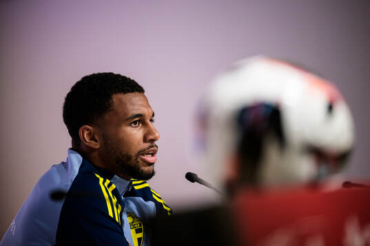 Isak Hien of the Swedish national football team