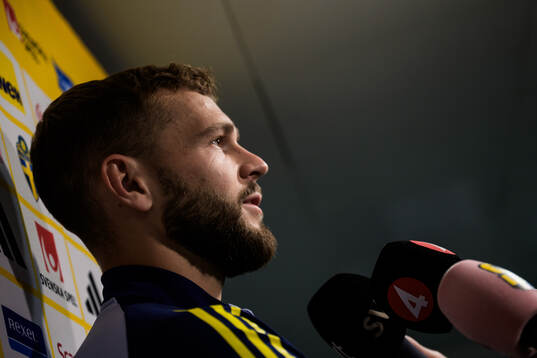 Jesper Karlström of the Swedish national football team