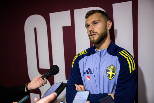 Jesper Karlström of the Swedish national football team