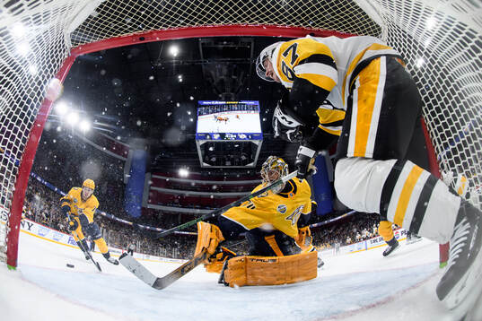goaltender Juuse Saros of Nashville Predators and Sidney
