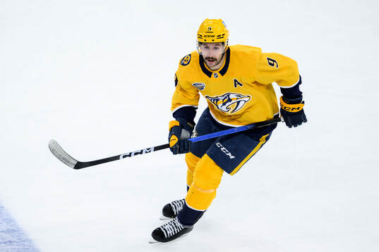 dFilip Forsberg of Nashville Predators uring the NHL Global