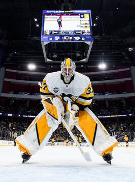 Goaltender Arturs Silovs of Pittsburgh Penguins