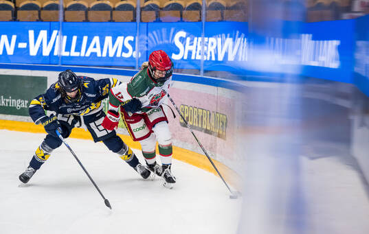 HV71s Emmi Rakkolainen och Modos Mira Hallin