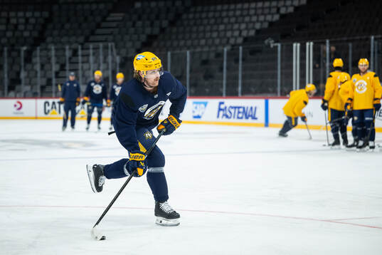 Ozzy Wiesblatt at a practice session with Nashville