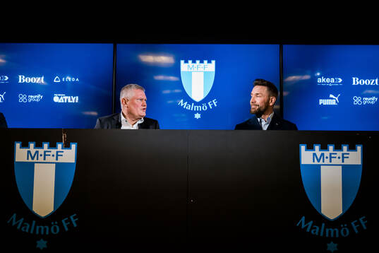 Ordförande Anders Pålsson och Jimmy Rosengren när Malmö