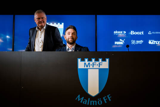 Ordförande Anders Pålsson och Jimmy Rosengren när Malmö