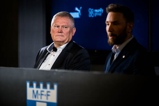 Ordförande Anders Pålsson och Jimmy Rosengren när Malmö