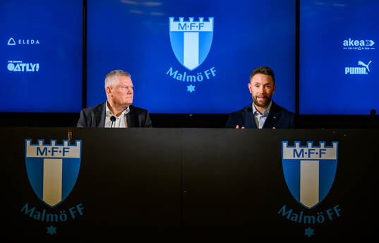 Ordförande Anders Pålsson och Jimmy Rosengren när Malmö