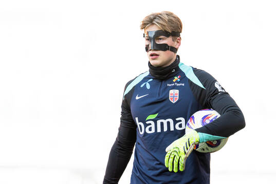 Goalkeeper Sander Tangvik of the Norwegian national