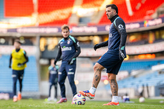 Aron Bizet Dønnum of the Norwegian national football team
