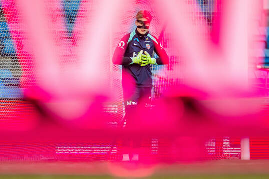 Goalkeeper Sander Tangvik of the Norwegian national