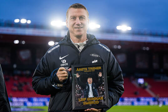 Leif Gunnar Smerud, head coach of Brann, with the manager