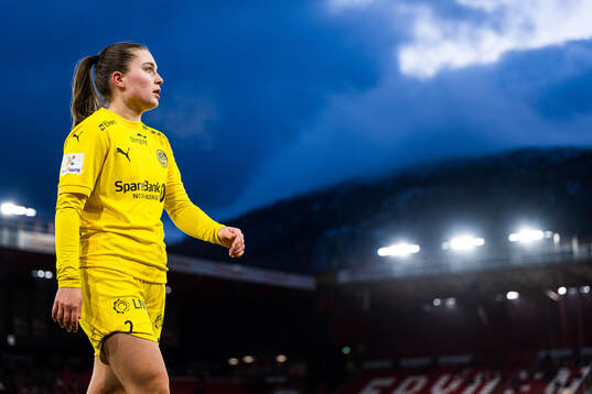 Amie Sannes of Bodø/Glimt looks dejected