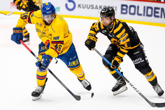 Djurgårdens Albin Grewe och Skellefteås Rasmus Bergqvist