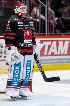 Örebros målvakt Jonas Arntzen deppar