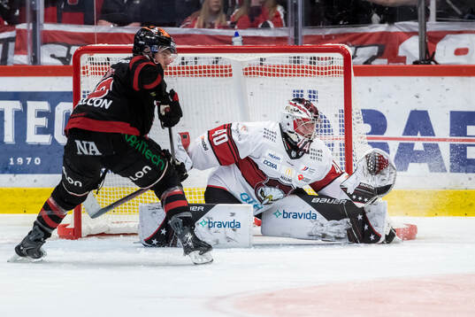 Malmö Redhawks målvakt Oskar Blomgren