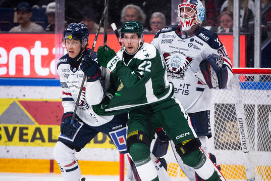 Linköpings Erik Norén, Färjestads Per Åslund och