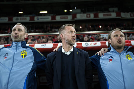 Assistant coach Andreas Georgson, Head coach Graham Potter