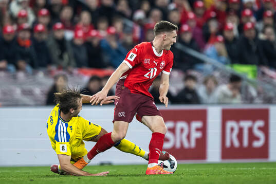 Benjamin Nygren of Sweden and Michel Aebischer of