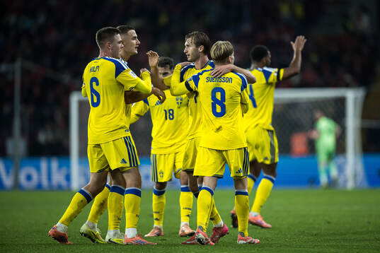 Emil Holm ,Benjamin Nygren and Daniel Svensson of Sweden