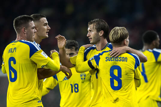 Emil Holm ,Benjamin Nygren and Daniel Svensson of Sweden