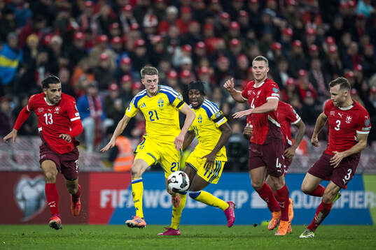 Ricardo Rodriguez , Nico Elvedi and Silvan Widmer of