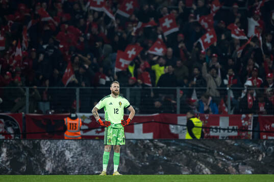 Goalkeeper Viktor Johansson of Sweden looks dejected