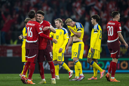 Isac Lidberg of Sweden looks dejected