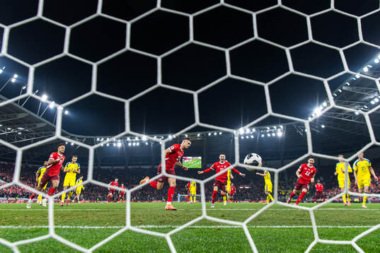 Dan Ndoye, Granit Xhaka, Ruben Vargas and Fabian Rieder of