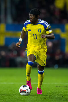 Anthony Elanga of Sweden