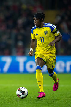Anthony Elanga of Sweden