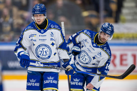 Leksands Joonas Lyytinen och Oskar Lang deppar