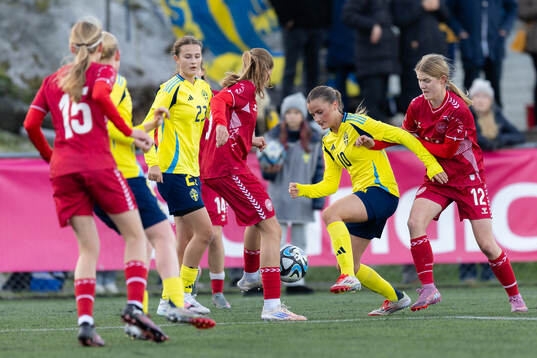 Sveriges Isabelle Fagerlund och Danmarks Sidsel Norup