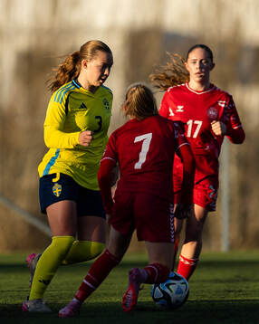 Sveriges Elsa Ringh och Danmarks Olivia Krogsgaard Mikkelsen