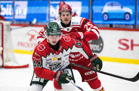 Frölundas Noah Dower Nilsson och Timrås Linus Nässén