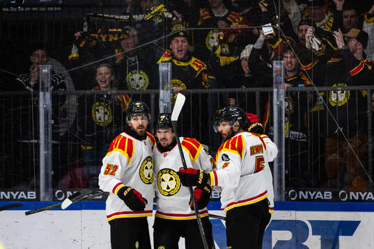 Brynäs Jack Kopacka, Johannes Kinnvall och Michal Kempny