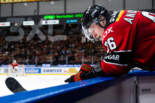 Luleås Pontus Andreasson deppar