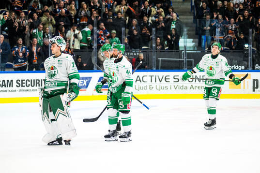 Rögles målvakt Arvid Holm, Calvin De Haan och Lubos Horky