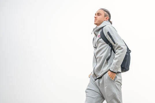 Thelo Aasgaard arrives at Milano Malpensa Airport
