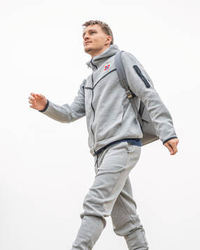 Martin Ødegaard arrives at Milano Malpensa Airport