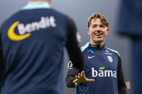 Sander Berge of the Norwegian national football team