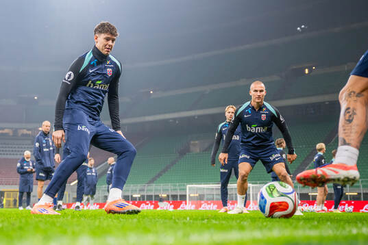 Jørgen Strand Larsen of the Norwegian national football