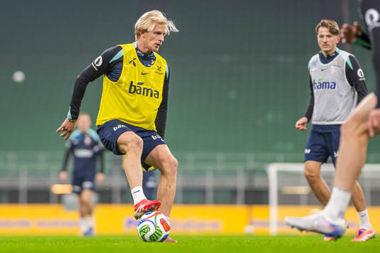 Morten Thorsby of the Norwegian national football team