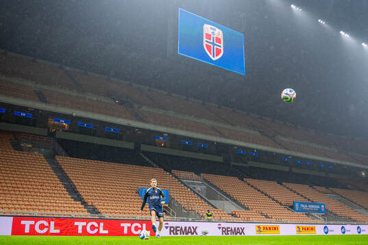 Marcus Holmgren Pedersen of the Norwegian national football