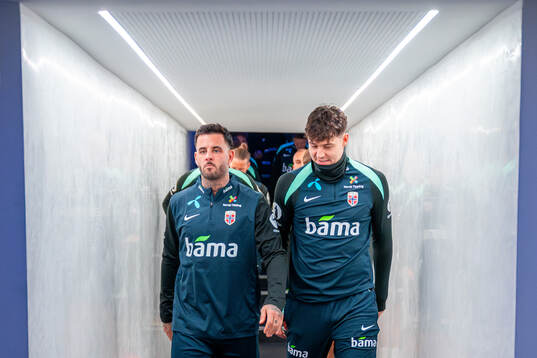 Aron Bizet Dønnum and Jørgen Strand Larsen of the
