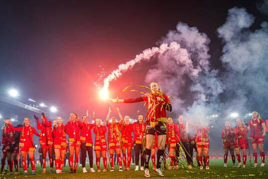 Selma Panengstuen of Brann celebrates