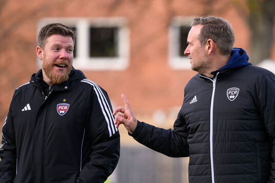 Rosengårds tränare Rafael Roldan Bermudez och Martin