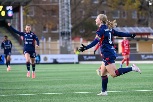 Rosengårds Hanna Andersson jublar