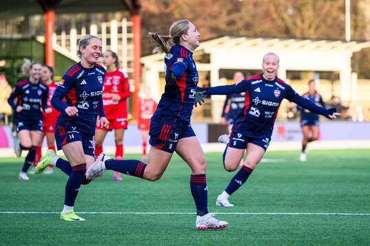 Rosengårds Hanna Andersson jublar