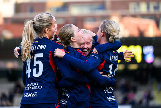 Rosengårds Hanna Andersson jublar